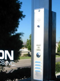 Telephone Entry in glass front entry